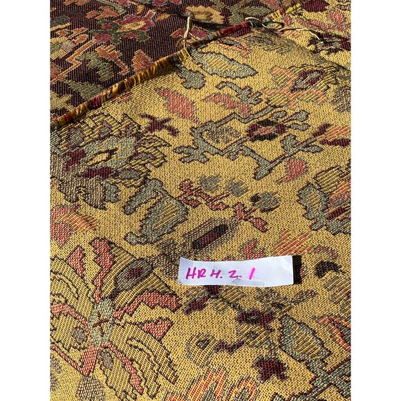 Vintage Tapestry Upholstery Fabric 72x54" Reversible Jacquard Brocade - Picture 8 of 8